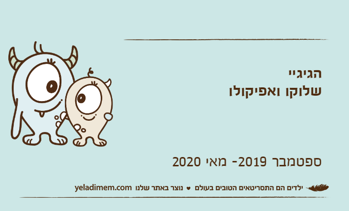 הגיגיי שלוקו ואפיקולוספטמבר 2019- מאי 2020